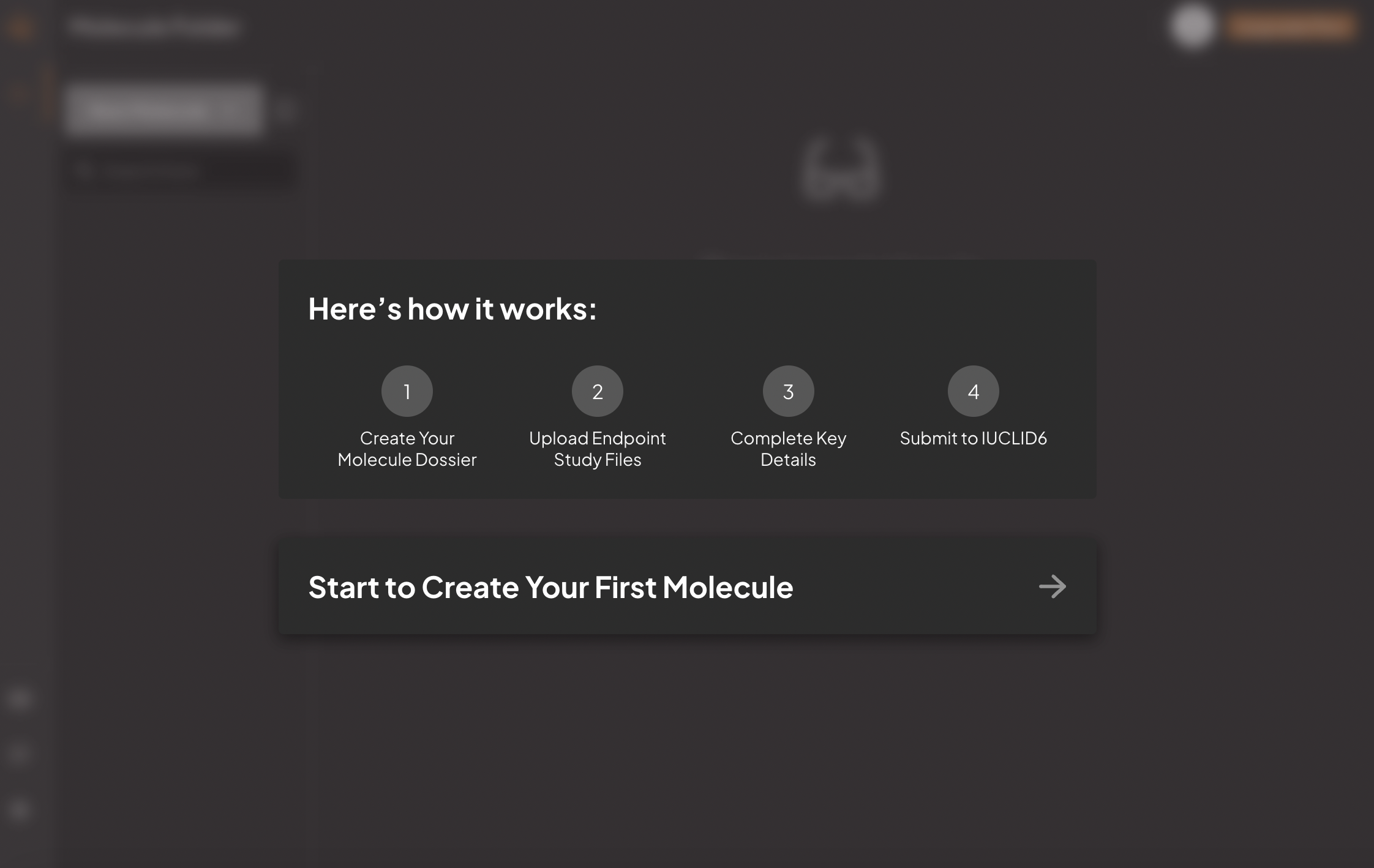 Screenshot of onboarding third step